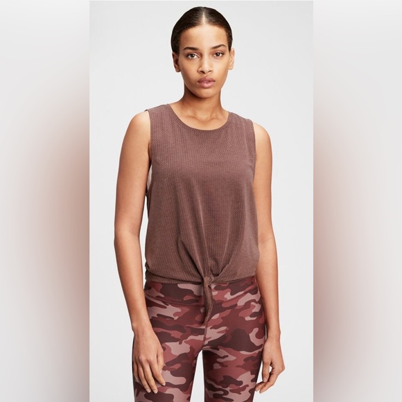 🩷🤎GapFit Breathe Tie-Front Tank Tops NWOT, Size XS (Bundle of 2) - Picture 5 of 11